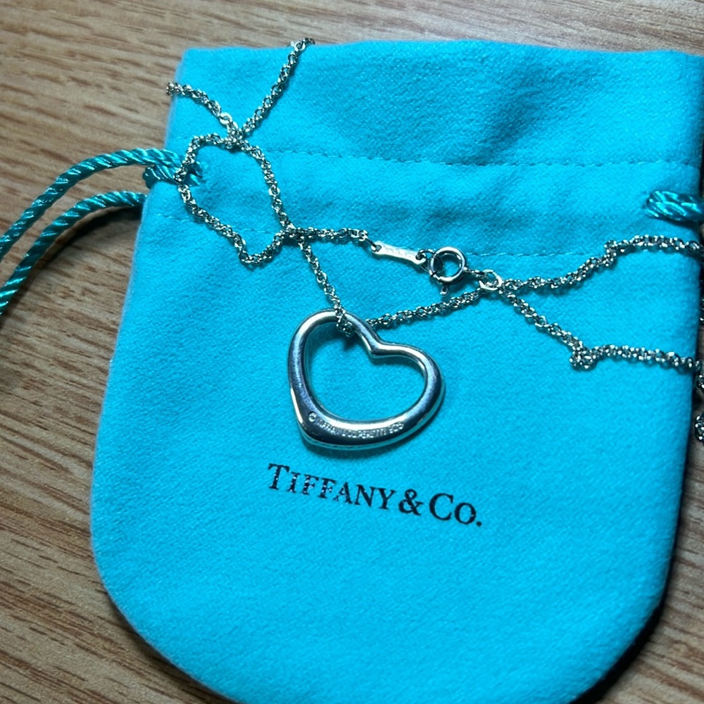 Tiffany & Co. Open Heart Necklace (Authentic Sterling) - Picture 2 of 14
